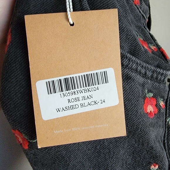 Reformation Rose Jean in Washed Black size 24 NWT - Picture 11 of 11